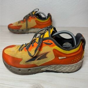 Altra Timp 4 Barefoot Trail Running Shoe Mens 10 Orange Zero Drop Grip